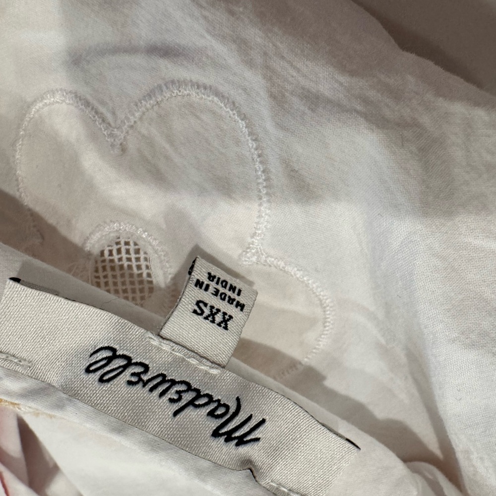 Madewell Side Tie Shirt Size XXS - Picture 3 of 6
